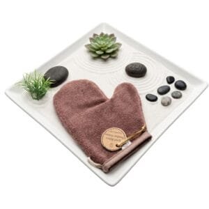 Gant de Soin Biface – Fibre de Bambou & Coton
